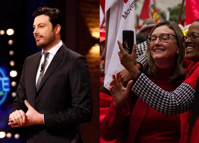 Danilo Gentili e Maria do Rosário