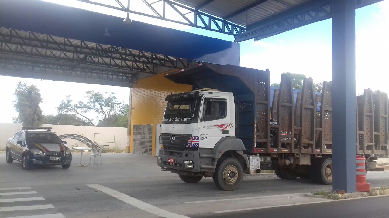 Caminhão com placa clonada