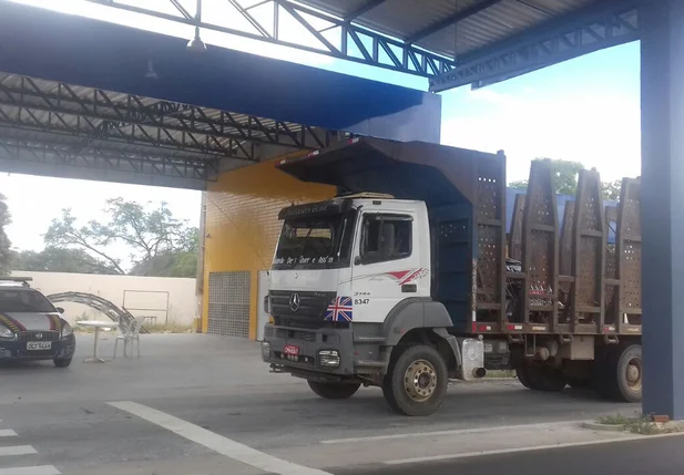 Caminhão com placa clonada