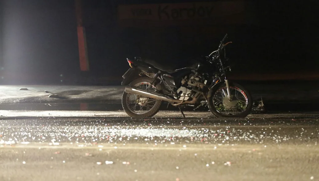 Motocicleta da vítima