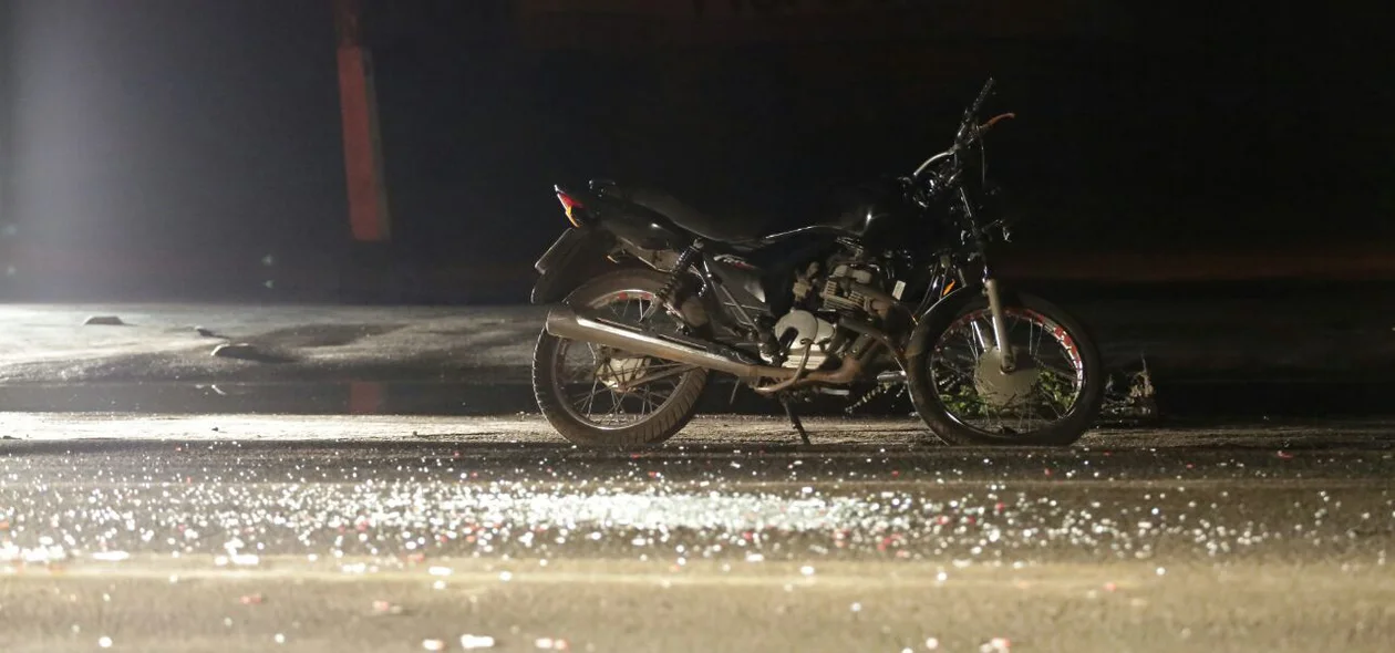 Motocicleta da vítima
