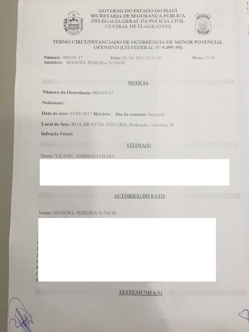 Termo Circunstanciado de Ocorrência