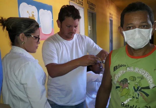 Campanha de vacina contra gripe em Esperantina