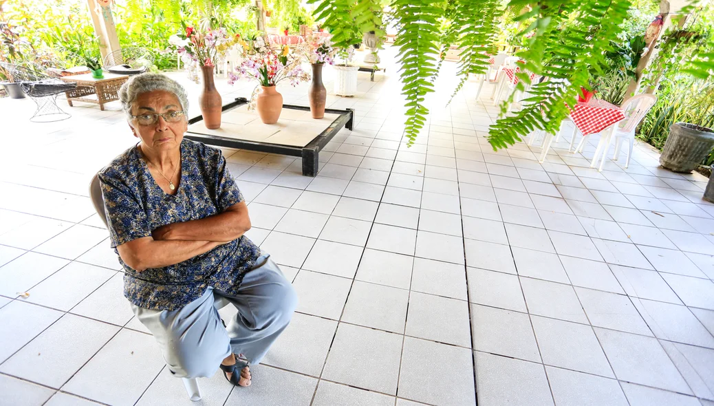 Dona Graça Cordeiro, coordenadora do Lar da Esperança