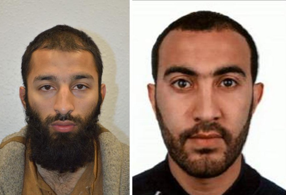 Os suspeitos Khuram Shazad Butt e Rachid Redouane, identificados pela polícia britânica