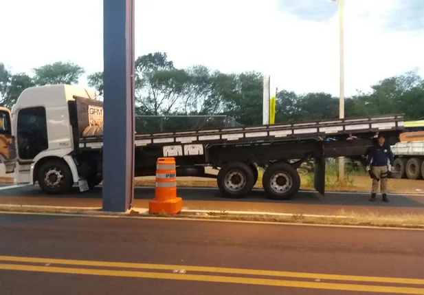 Caminhão notificado