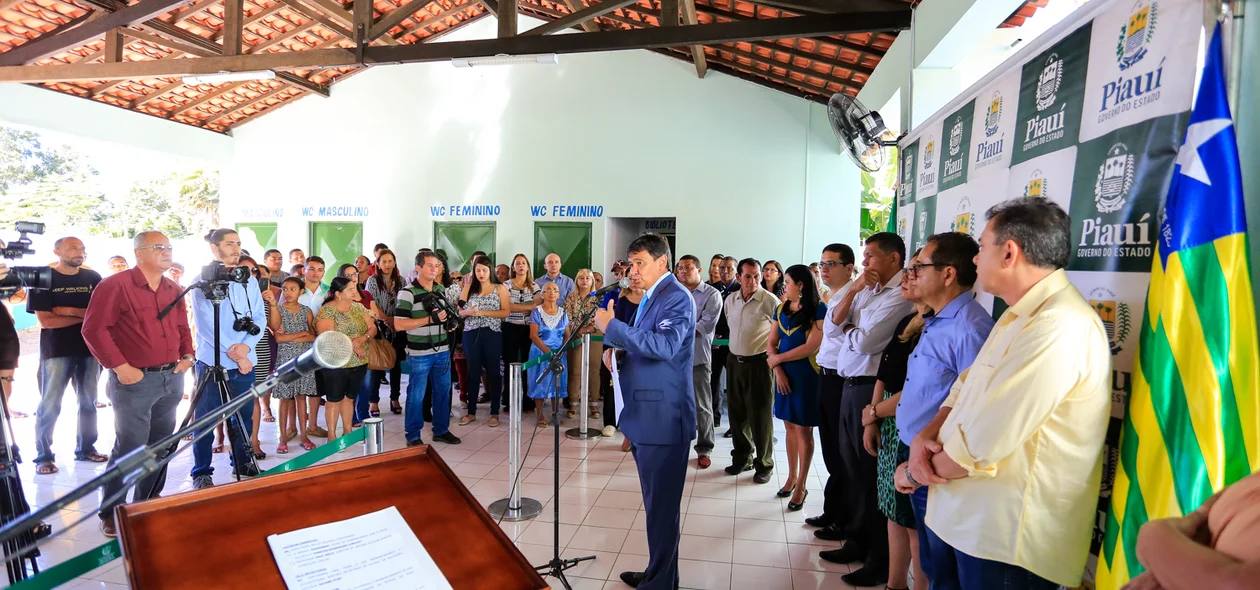 Governador Wellington dias em seu pronuncimento