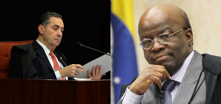 Ministro Luís Roberto Barroso e Joaquim Barbosa