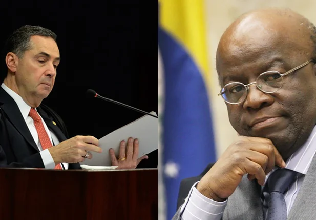 Ministro Luís Roberto Barroso e Joaquim Barbosa