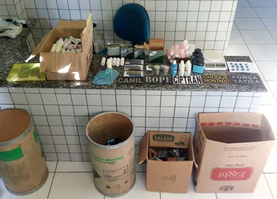 Material apreendido em operação na cidade de Valença