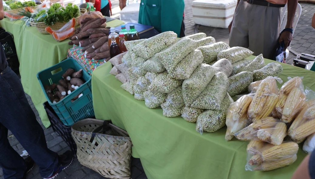 Produtos expostos na Feira 