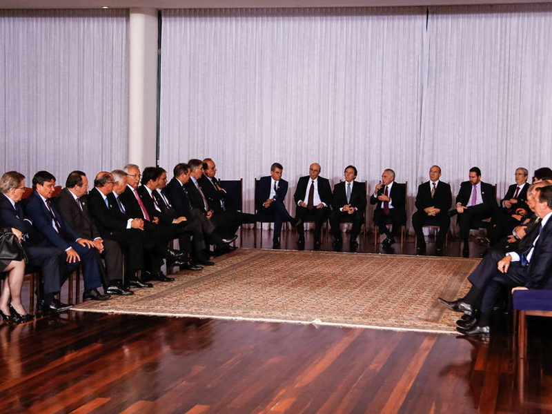 Wellington em encontro com Michel Temer