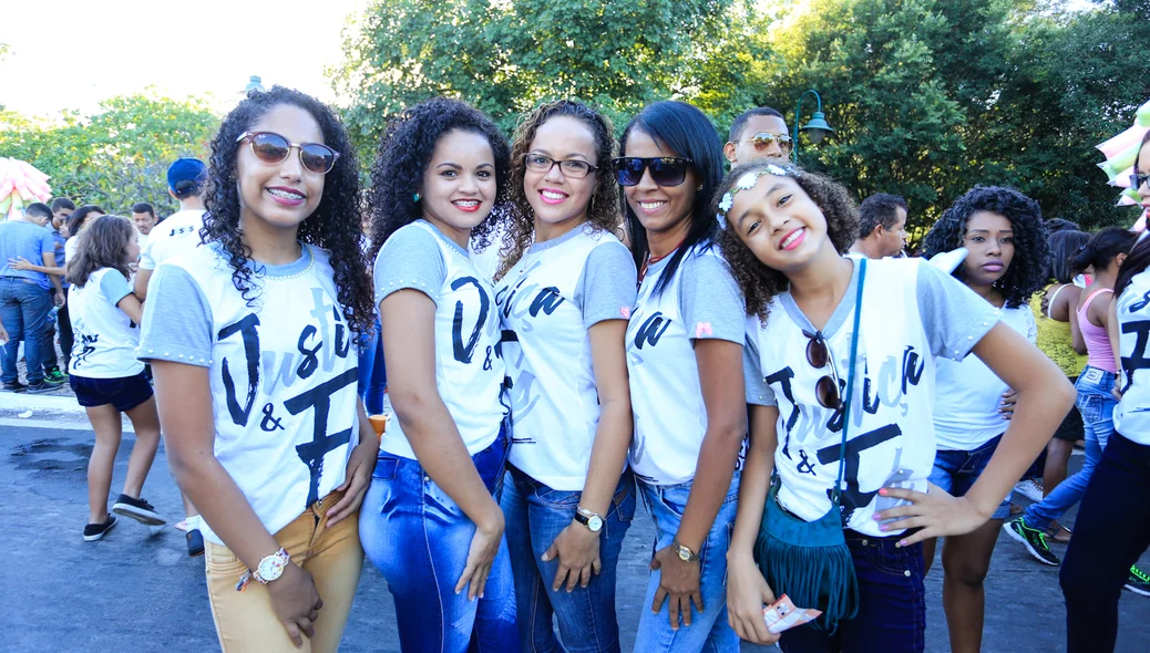 Familiares na Marcha para Jesus 