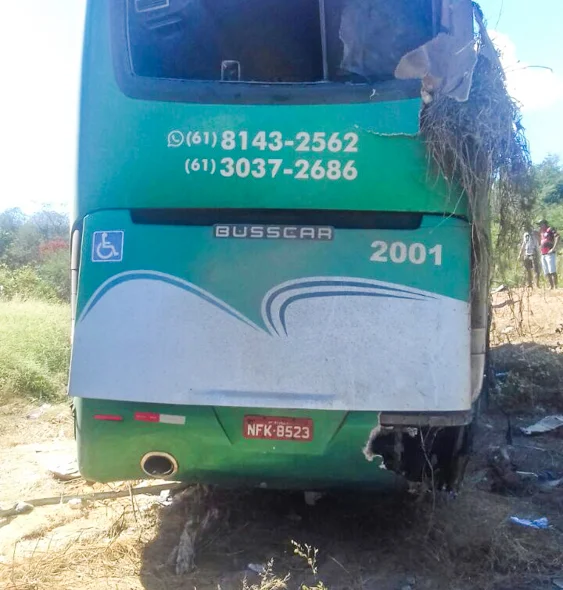 Traseira do ônibus