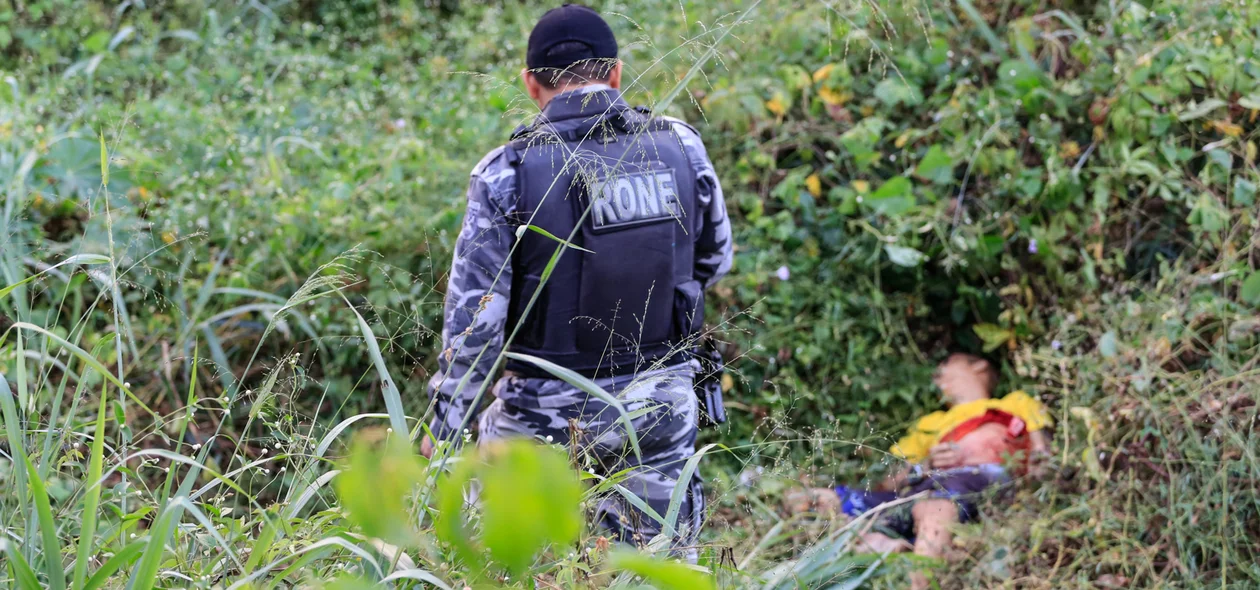 Bandido alvejado veio a óbito no local
