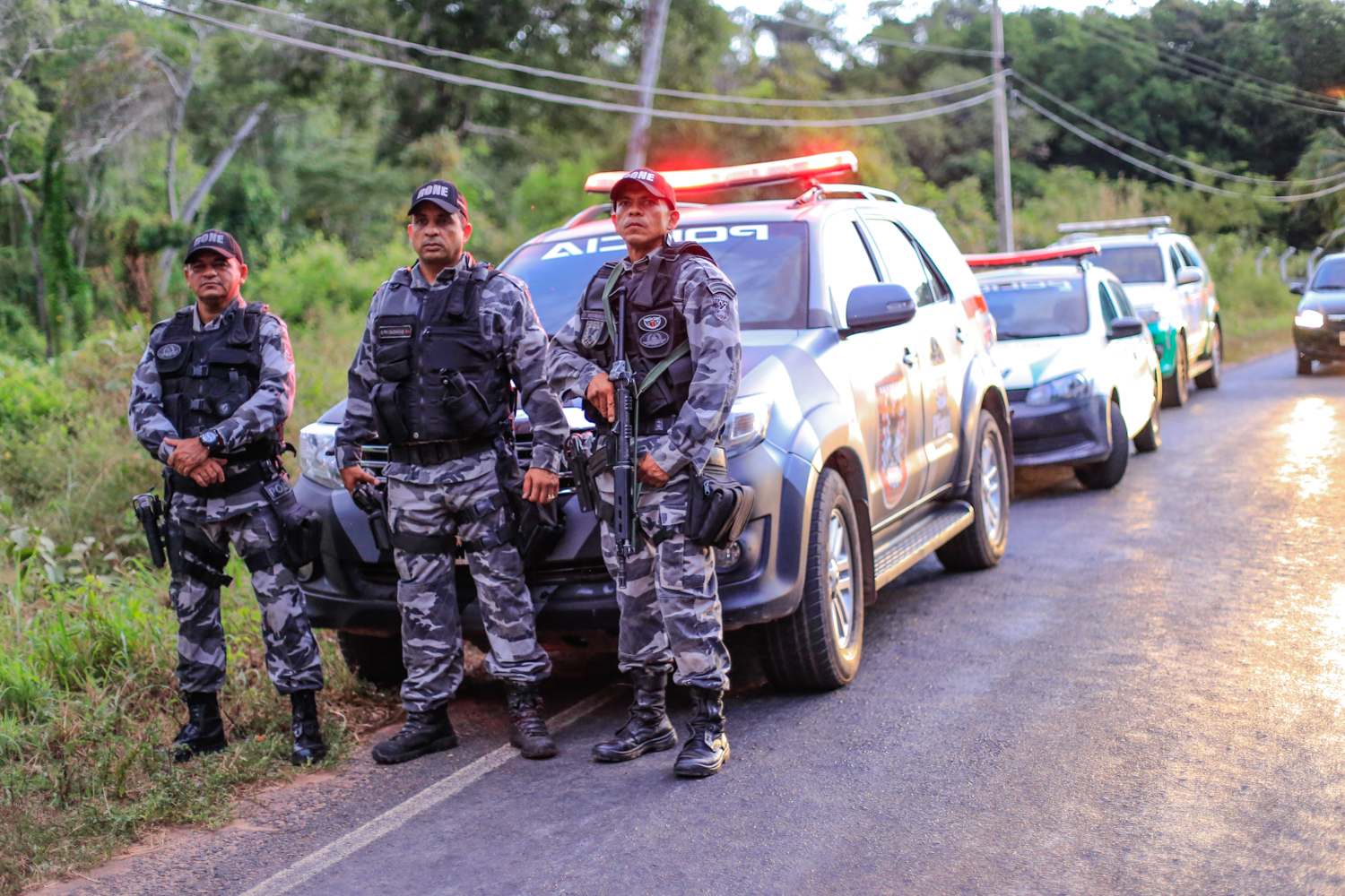 Equipe do Rone esteve no local 
