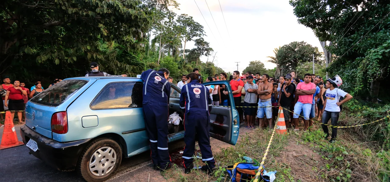 Equipe do Samu no local 