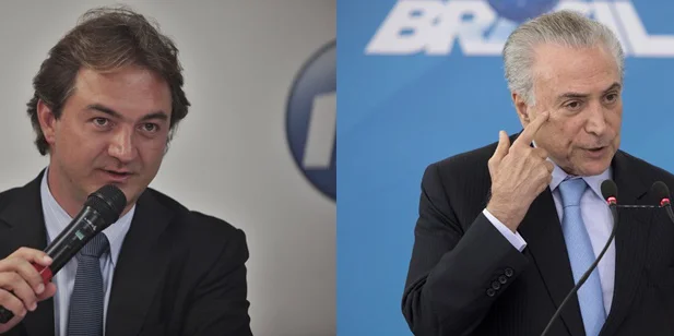 Joesley Batista e Michel Temer