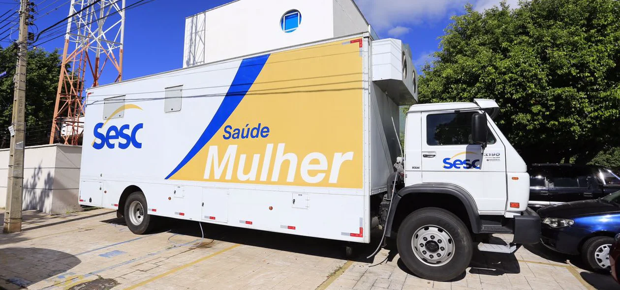 Unidade Móvel do Sesc Saúde Mulher