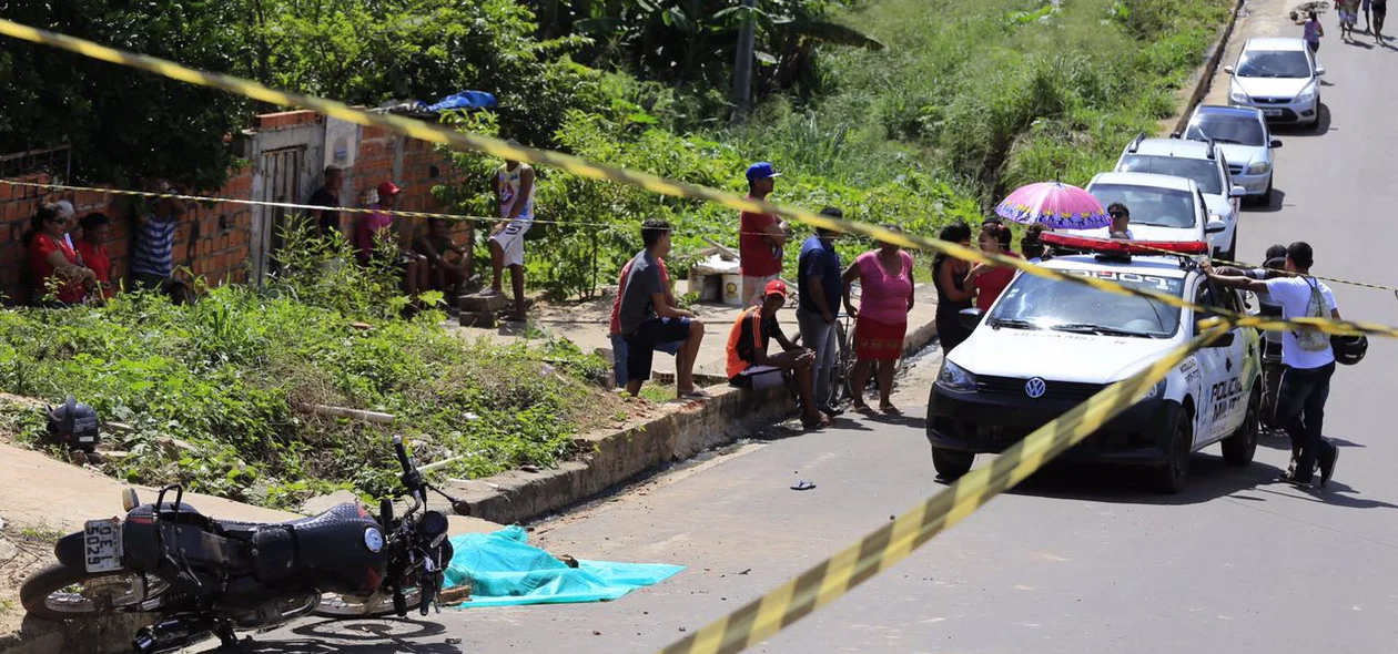 Polícia Militar isolaram a área