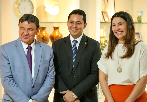 Wellington Dias, Cleandro Moura e Margarete Coelho
