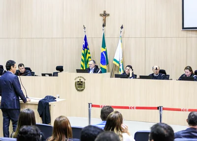 Gil Carlos durante seu pronunciamento
