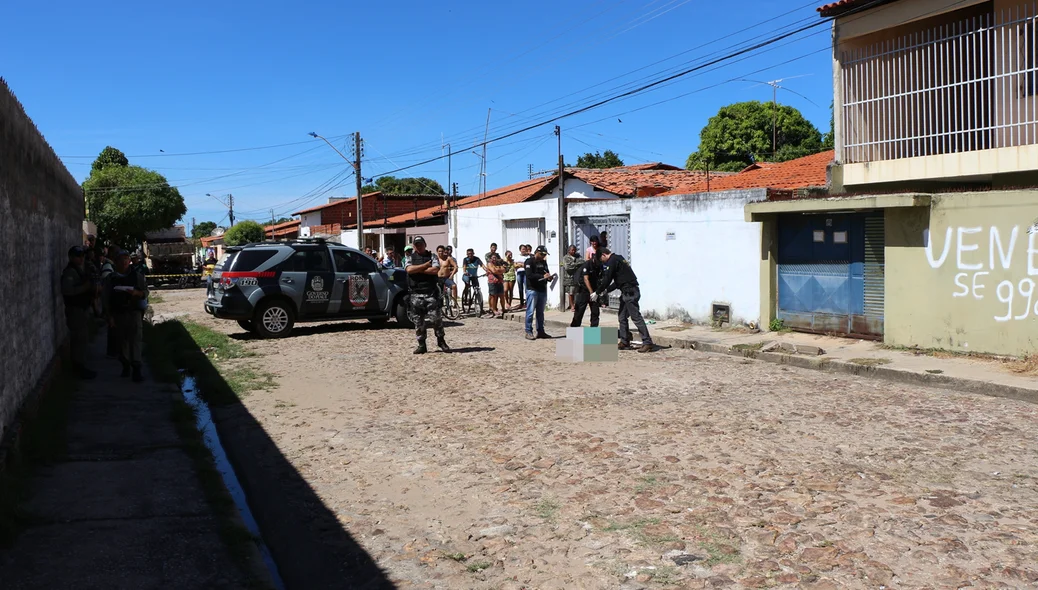 Rua onde aconteceu o homicídio