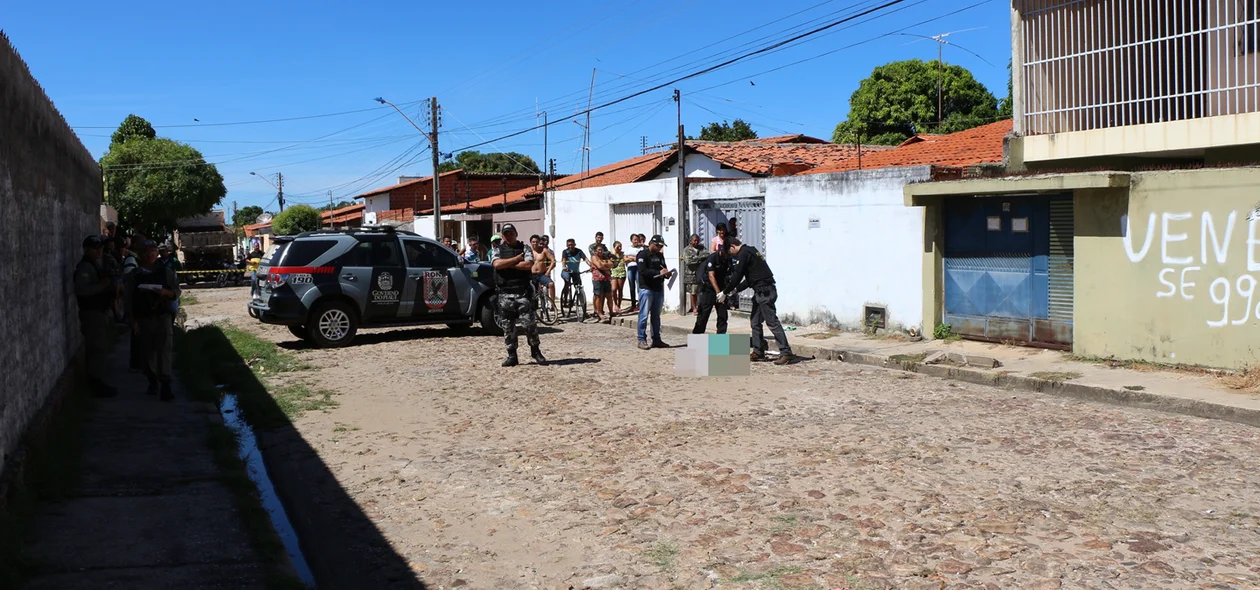 Rua onde aconteceu o homicídio