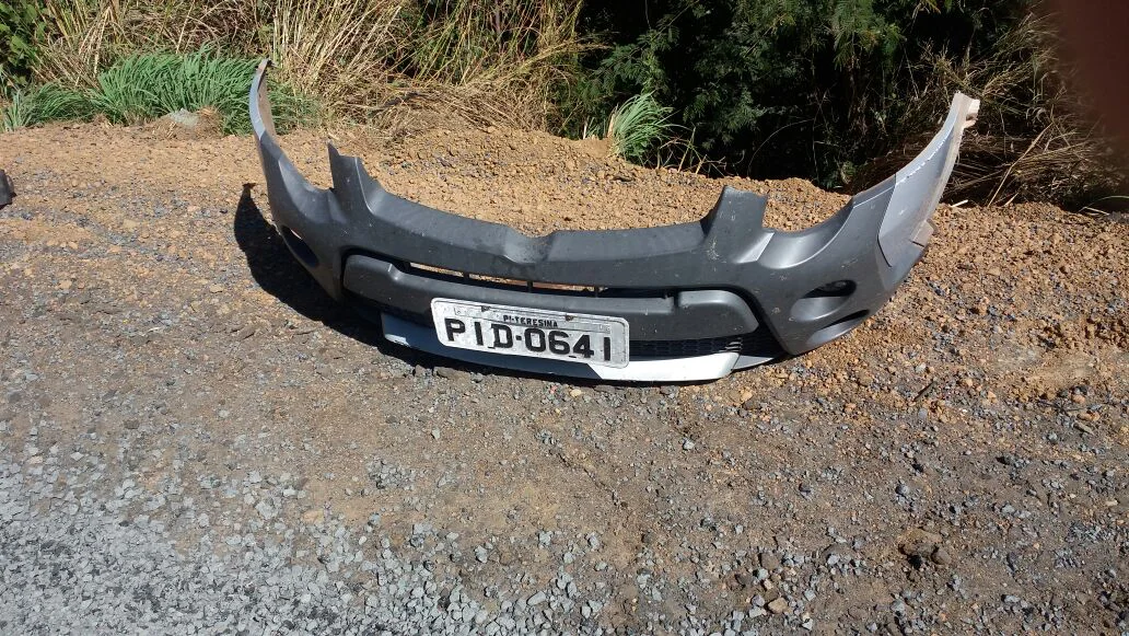 Placa do carro envolvido na colisão