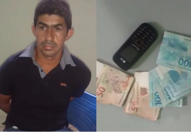 Raimundo Gomes foi preso após deixar seu celular cair em um assalto a um idoso.