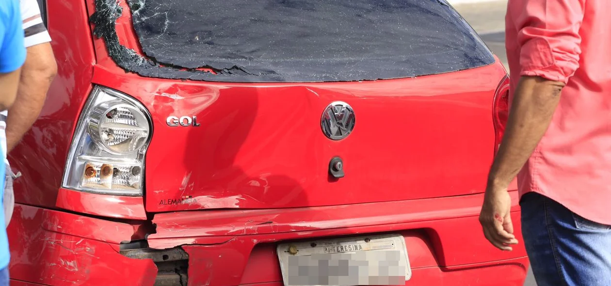 Carro envolvido no acidente