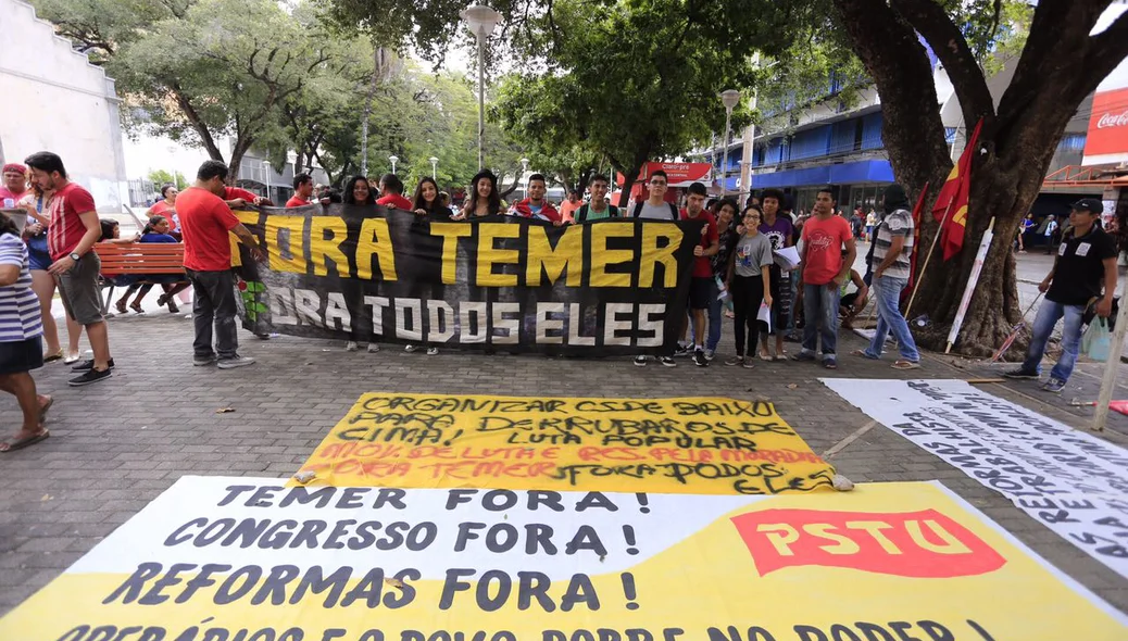 Paralisação no centro de Teresina