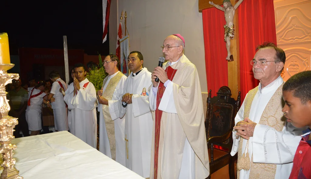Celebrantes da missa solene da festa