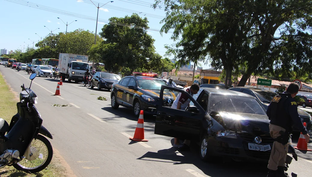 Trânsito ficou complicado na rodovia