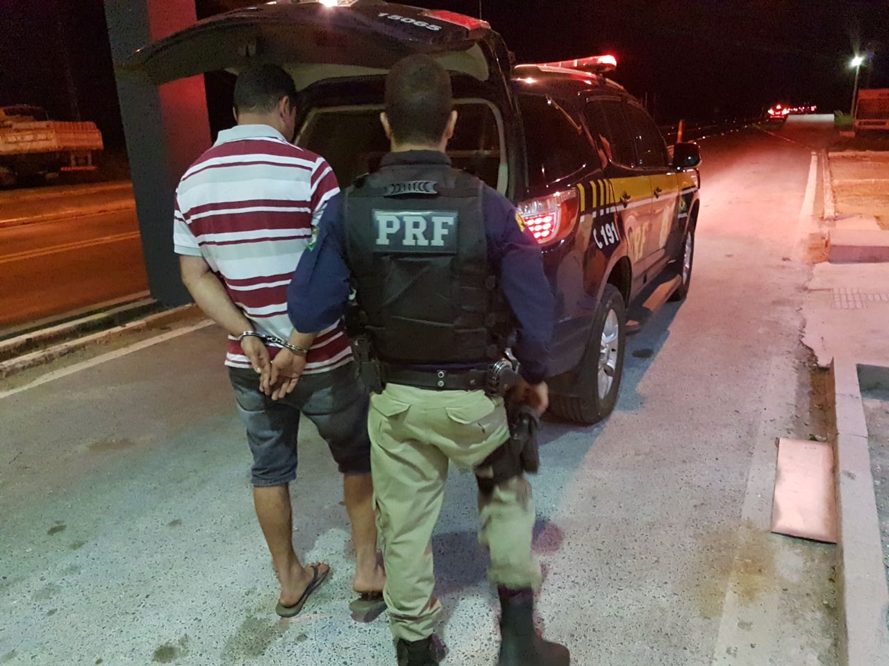 Acusado de roubo preso pela PRF