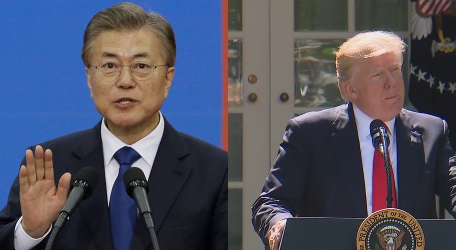 Moon Jae-In e Donald Trump
