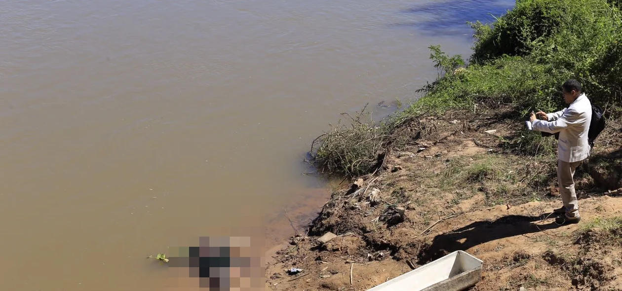 Corpo resgatado no Rio Parnaíba
