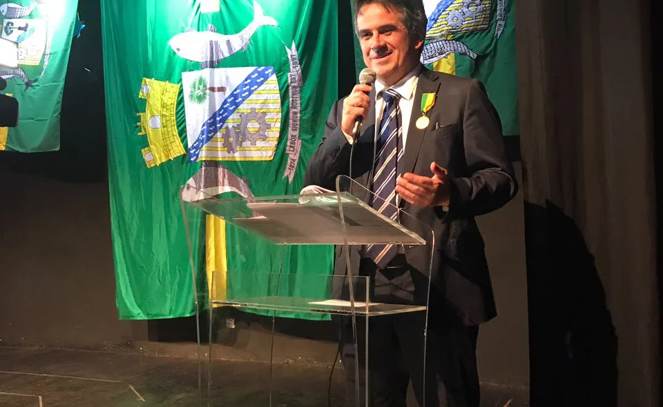 Ciro Nogueira durante seu pronunciamento