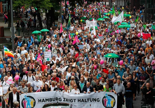 Milhares fazem manifestação contra o G20 na Alemanha