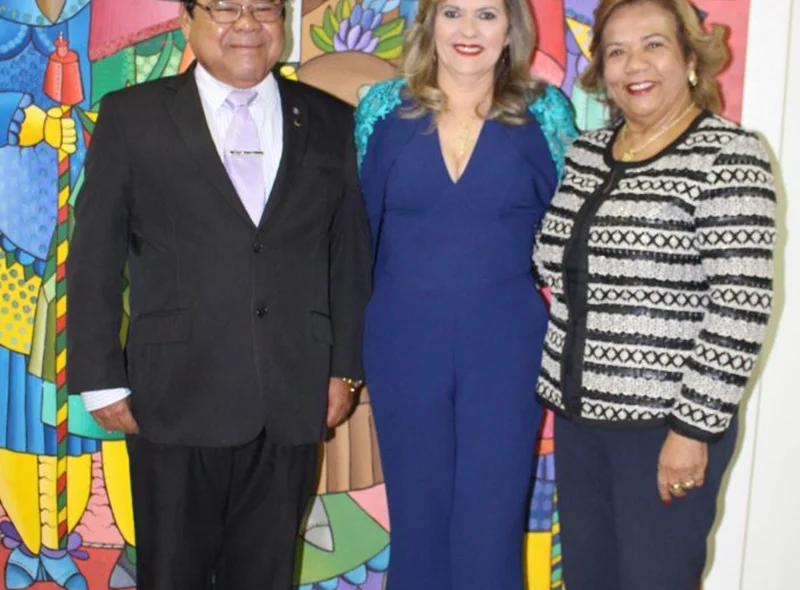 Desembargador José James, esposa e juíza Lígia Sampaio 