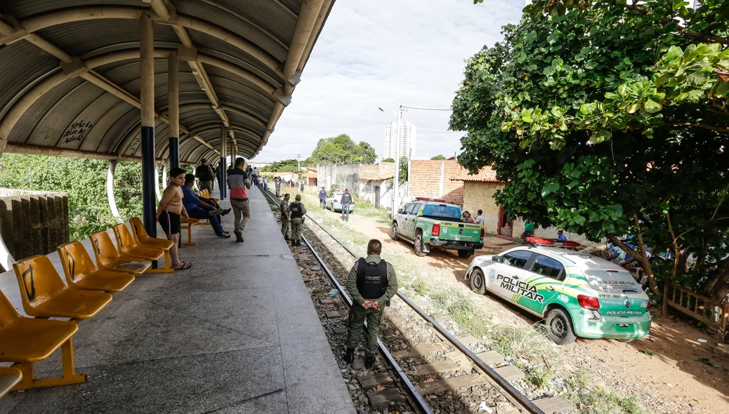 Estação de passageiros no bairro Ilhotas  
