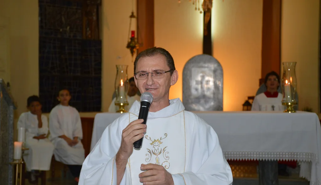 Missa de ontem foi presidida pelo Padre Sebastião