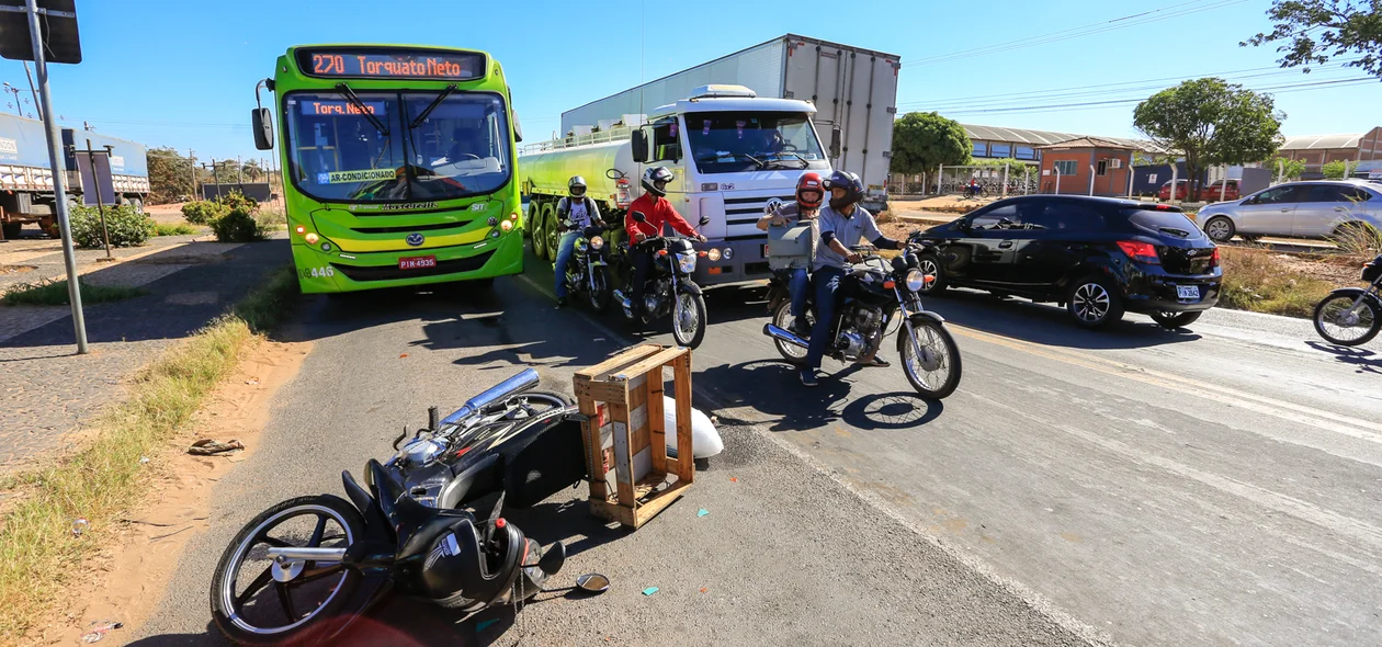 moto envolvida no acidente