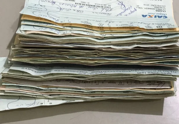 56 cheques apreendidos