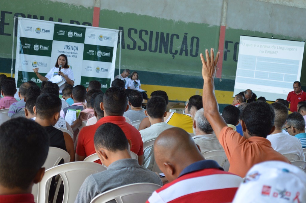 O evento foi realizado pela secretaria de justiça