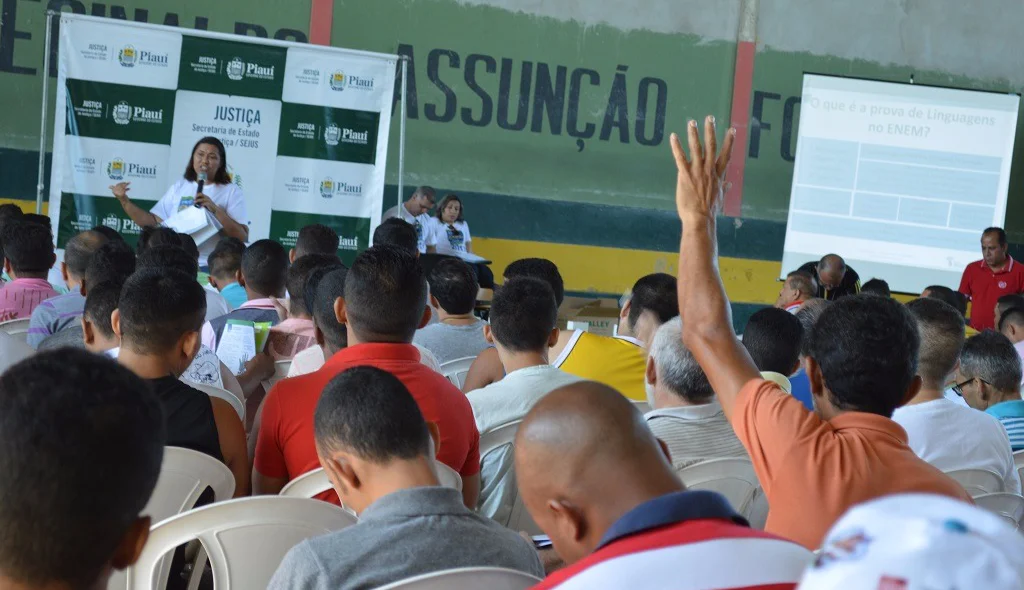 O evento foi realizado pela secretaria de justiça