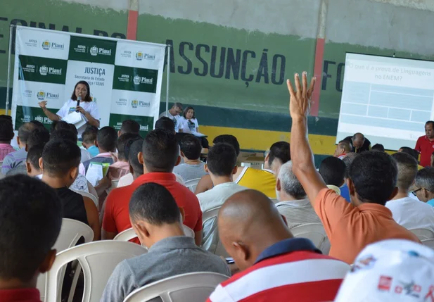 O evento foi realizado pela secretaria de justiça