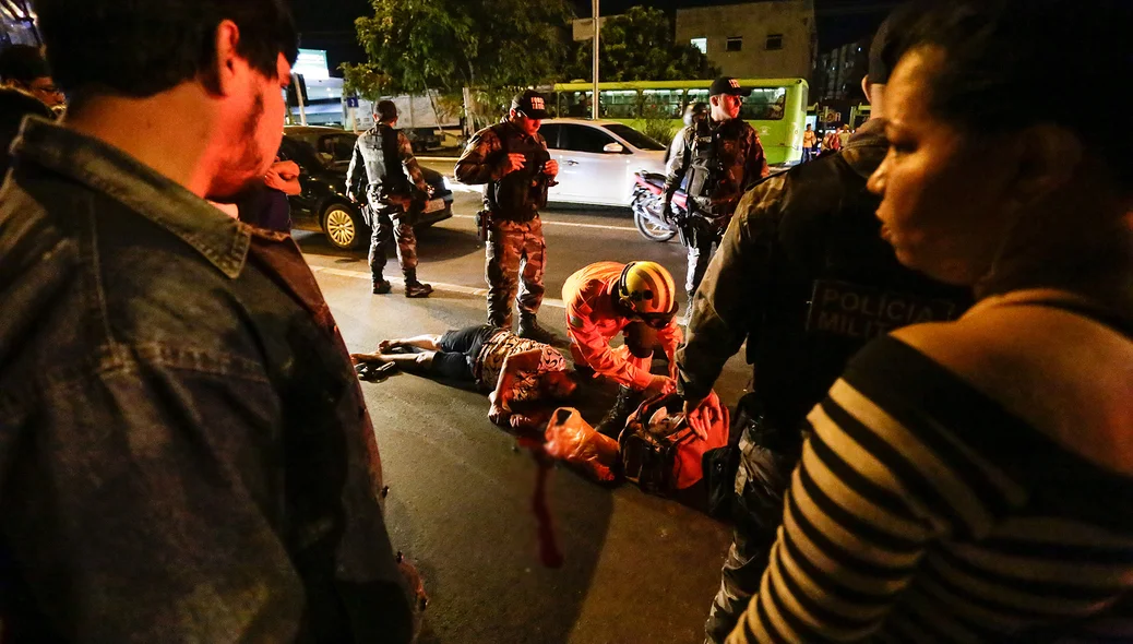 Corpo de Bombeiros chegou no local 