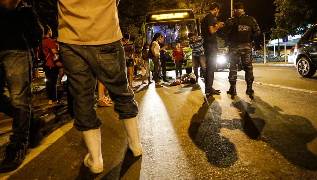 Polícia Militar esteve no local 