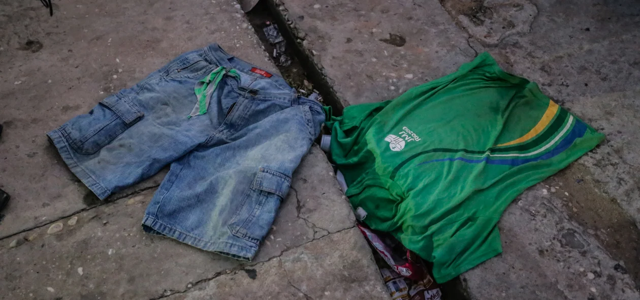 Roupa que o acusado usou no dia do crime 